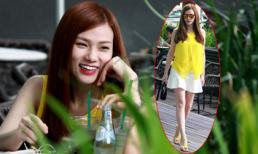 Thu Thủy bất ngờ xuất hiện thon gọn sau sinh