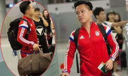 Tuấn Hưng vẫn tự tin xuất hiện ở sân bay với 'đầu đầy tóc'