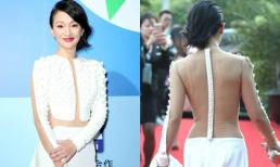 Châu Tấn khoe lưng trần gợi cảm trên thảm đỏ