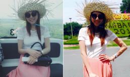 Ngọc Quyên khoe sắc rạng rỡ ở những tháng đầu thai kỳ