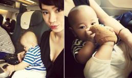 Trà My Idol lần đầu khoe ảnh cận mặt của con trai đầu lòng