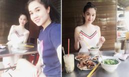 'Bắt gặp' chị em Ngọc Trinh xinh tươi đi ăn vỉa hè