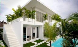 Ngôi nhà 2 tầng tông trắng bài trí tuyệt đẹp