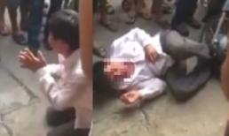 Thanh niên trộm xe máy bị đánh không thương tiếc