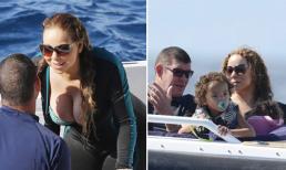 Mariah Carey đưa cặp song sinh đi chơi với người tình tỷ phú