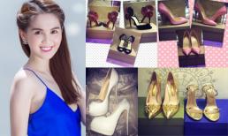Ngọc Trinh lại khoe loạt giày hiệu mới khiến fan ngây ngất