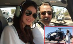 Khánh My đi trực thăng tham quan nước Mỹ