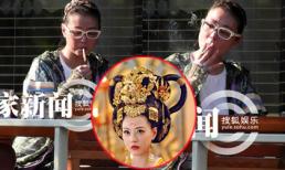 'Thục phi' Châu Hải My gây thất vọng khi hút thuốc lá nơi công cộng