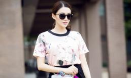 ‘Chân dài’ Lê Hà cuốn hút với thời trang đường phố