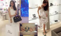 Ngọc Trinh rạng rỡ khoe loạt giày hàng hiệu đắt tiền