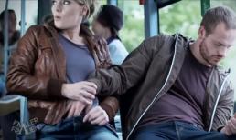 Thanh niên bị gái xinh 'giở trò' trên xe buýt