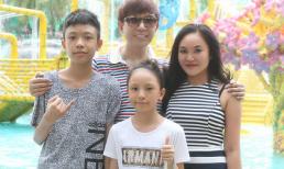 'Bà tám showbiz' Long Nhật rạng rỡ đi chơi cùng gia đình