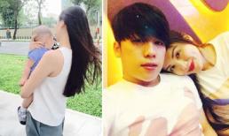 Hoa hậu Diễm Hương lần đầu khoe ảnh con trai bụ bẫm