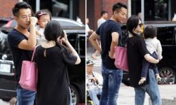 Gia đình Từ Hy Viên hạnh phúc đi chơi phố