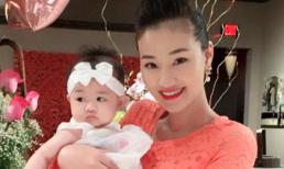 Maya khoe cận mặt con gái trong sinh nhật lần thứ 27