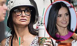 Mỹ nhân một thời Demi Moore lộ mặt 'sủi cảo' đáng sợ