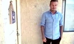 Beckham gõ cửa tặng tiền cho gia đình nghèo