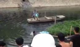 Tên trộm nhảy sông Tô Lịch để trốn nhưng không thoát