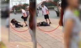 Chồng đánh vợ tới tấp giữa phố vì phát hiện ngoại tình