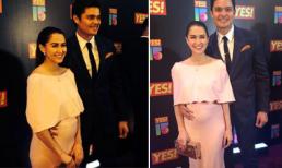 Mỹ nhân Philippines Marian Rivera lộ bụng bầu rạng rỡ bên chồng