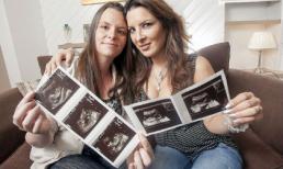 Cặp đồng tính nữ cùng có thai với 1 người đàn ông