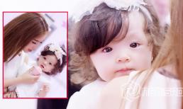Cadie xinh như thiên thần trong tiệc thôi nôi