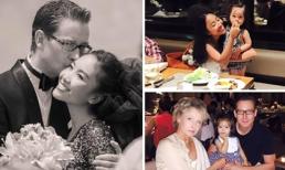 Đoan Trang hạnh phúc bên gia đình trong kỷ niệm ngày cưới