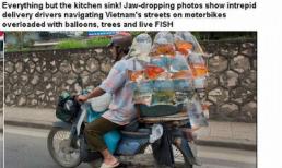 Những hình ảnh chở cồng kềnh quá tải ở Việt Nam lên báo Anh