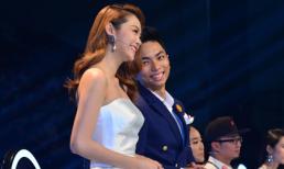 Phan Hiển cười tít mắt bên Minh Hằng