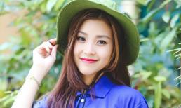 Á hậu Diễm Trang giản dị trong màu áo xanh tình nguyện