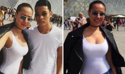 Chung Thục Quyên khoe vòng 1 nóng bỏng bên người tình