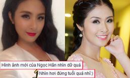 Hoa hậu Ngọc Hân khiến fans không nhận ra với gương mặt già và khác lạ