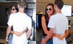 Miranda Kerr ôm chặt tỷ phú công nghệ ở sân bay