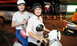 Angela Phương Trinh đi từ thiện bằng xe máy cùng mẹ