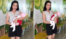 Trịnh Kim Chi trẻ trung và thon thả bên 'công chúa' mới sinh