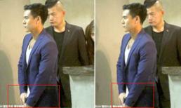 Mỹ nam Bành Vu Yến vừa đi vừa kéo khóa quần