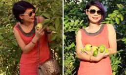 Thanh Thảo thích thú sang nhà Thu Phương ở Mỹ 'trộm' ổi