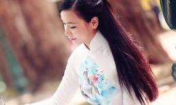 Diễn viên Lương Giang thướt tha áo dài mừng Quốc Khánh 