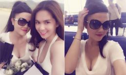 Chị gái Ngọc Trinh khoe vòng một 'ngồn ngộn' bên cạnh em gái