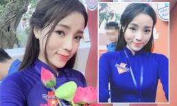 Hoa hậu Kỳ Duyên cực xinh khi diện áo dài Đoàn viên