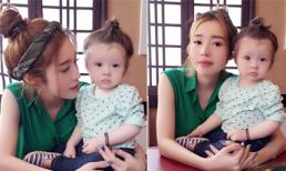 Cadie mặt 'buồn thiu' khi đi ăn cùng mẹ Elly Trần