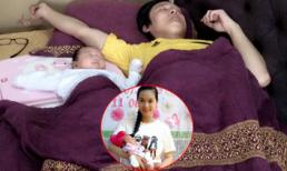Lê Kiều Như khoe dáng ngủ 'cha nào con nấy' của chồng và con gái