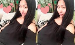 Phi Thanh Vân để mặt mộc khoe bụng bầu 4 tháng