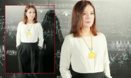 Triệu Vy mặc giản dị nhưng không kém phần trẻ trung tại sự kiện