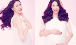 Hoa hậu Hà Kiều Anh rạng rỡ khoe bụng bầu 7 tháng