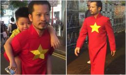 Hùng Cửu Long diện áo dài gây chú ý trên đường phố Hồng Kông