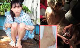 Ngọc Trinh đi chân trần, trầy xước chảy máu khi đóng phim