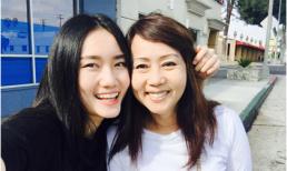 Ca sĩ Mỹ An xinh tươi cùng mẹ tại Mỹ