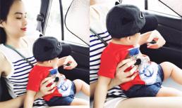 Diễm Hương tiếp tục khoe ảnh con trai bụ bẫm