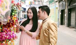 Vợ chồng Phi Thanh Vân tình tứ trên phố lồng đèn sau nghi án bầu giả